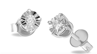 Pendientes I Gioielli del Sole Mujer in Oro blanco Diamante 0.04 Ct ORS1-04 - ORS1-04